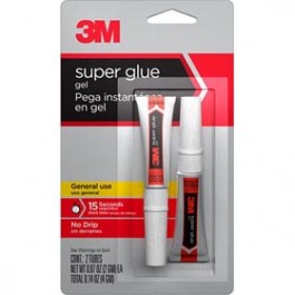 3M 18008 SUPER GLUE GEL CLEAR .14 OZ CARDED (2PK) 90886