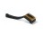 DQB 08315 8-1/2" BBQ BRUSH WITH METAL SCRAPER PLASTIC HANDLE BRASS WIRE