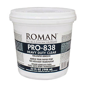 Roman 11314 PRO-838 Heavy Duty Clear Vinyl Adhesive