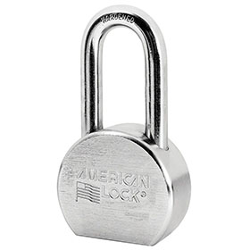 American Lock A701D 04400 Solid Steel Padlock Keyed Different Long Shackle
