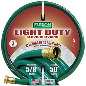 Flexon FR5850 5/8" X 50' 3-PLY Light Duty Garden Hose