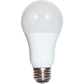 Satco S9316 3w/9w/12w A19 LED 3WAY Frosted 2700K Medium Base 220DEG Beam Angle