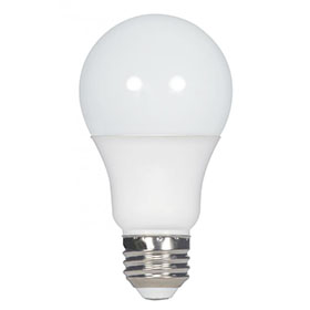 Satco S28769 11.5w A19 LED Bulb Med Base 120v 2700K 220' Beam Spread 4-PACK