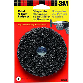 3M 7771 Scotch-Brite Paint & Rust Drill Mounting Metal Stripper Kit