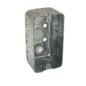 Hubbell Raco 8660 4" X 1-7/8" Deep Handy Box-Drawn with 1/2" Knock Outs