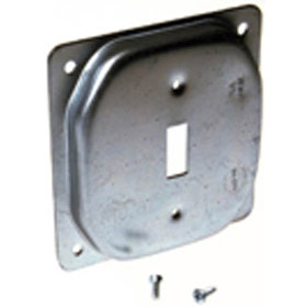 Hubbell Raco 800C 4" Raised Square Cover with 1/2" Toggle