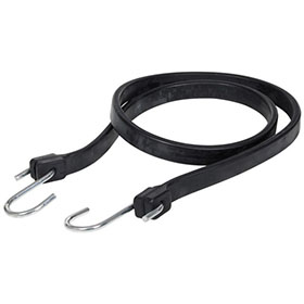 Keeper 06245 45" Molded Rubber Strap with Zinc Plated Strong Steel Hooks Bulk