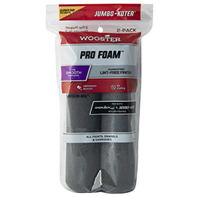 Wooster RR308 6-1/2" Jumbo-Koter Pro Foam Closed-End Roller Cover 2-PACK