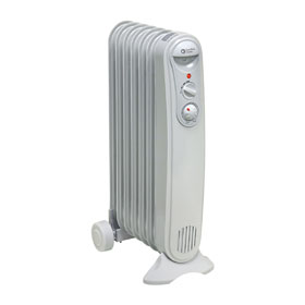 Comfort Zone 1250021200w Oil-Filled Radiator Heater White