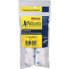 Worktools Whizz Xtrasorb 74011 4" Microfiber Roller Cover (2pk)