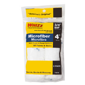 Worktools Whizz Xtrasorb 74018 4" X 3/4" Microfiber Roller Cover (2pk)