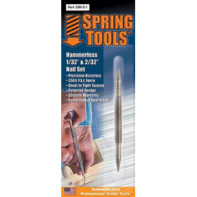 Springtools 32R12-1 Combination Center Punch & 2/32" Nail Set Carded
