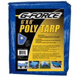 G-FORCE 90068 6' X 8' BLUE ALL PURPOSE TUFF TARPAULIN