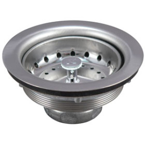 PLUMB PAK 1431SSBX SINK STRAINER STAINLESS STEEL WITH FIXED POST BASKET