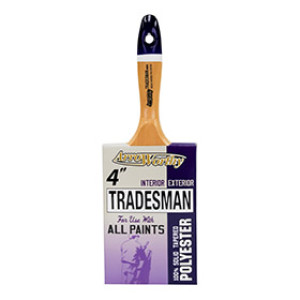 ARROWORTHY 6030 4" TRADESMAN POLYESTER BLEND FLAT VARNISH BRUSH
