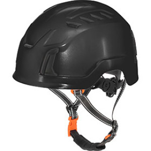 SAS 42004BC BLACK CLIMBER STYLE HARD HAT SAFETY HELMET