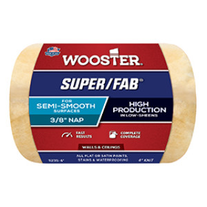 WOOSTER R239 4" X 3/8" SUPER/FAB GOLDEN YELLOW KNIT ROLLER COVER