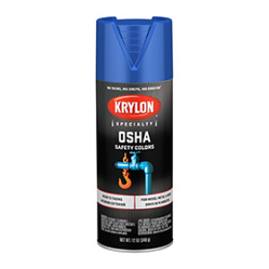 KRYLON K02416777 2416 12 OZ OSHA SAFETY BLUE SPRAY PAINT