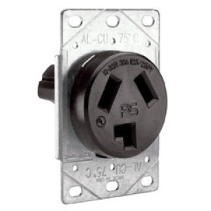 PASS & SEYMOUR  3860CC6 30A 125/250V CC 3-POLE 3-WIRE FLUSH OUTLET