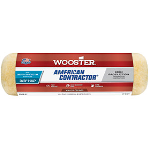 WOOSTER R562 9" X 3/8" AMERICAN CONTRACTOR SHED-RESISTANT KNIT ROLLER COVER
