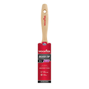WOOSTER 5222 1-1/2" SILVER TIP SOFT CT POLYESTER FLAT BEAVERTAIL PAINT BRUSH