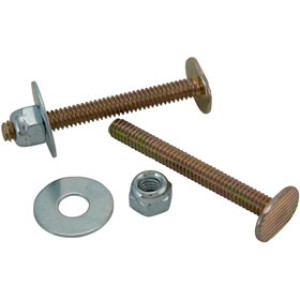 PLUMB PAK PP835-16 TOILET BOLTS SET 1/4"-20 X 2-1/4" BRASS PLATED