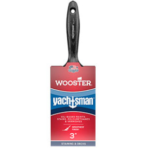 WOOSTER Z1120 3" YACHTSMAN SYNTHETIC WHITE CHINA FLAT BEAVERTAIL PAINT BRUSH