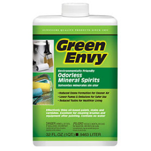SUNNYSIDE 30632 GREEN ENVY ODORLESS MINERAL SPIRITS PAINT THINNER