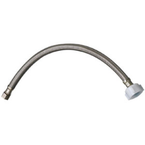 PLUMB PAK PP23806 EZ SUPPLY TUBE STAINLESS STEEL 3/8" COMP X 7/8" 20" TOILET