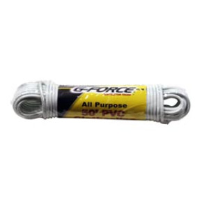 G-FORCE 27190 5/32" X 50' PVC CLOTHESLINE WHITE