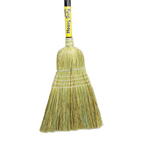 NORSHEL 02300130 WAREHOUSE BROOM DOUBLE BAND 31# 1-1/8" X 42" BLACK HANDLE