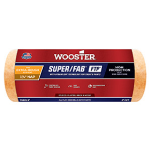 WOOSTER RR926 9" X 1-1/4" SUPER/FAB FTP SHED-RESISTANT KNIT ROLLER COVER