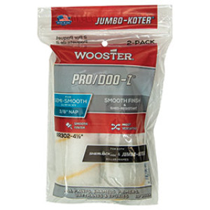 WOOSTER RR302 4-1/2" X 3/8" JUMBO-KOTER PRO/DOO-Z WOVEN ROLLER COVER 2-PACK