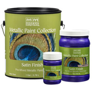 MODERN MASTERS ME798-06 6 OZ AMETHYST SATIN METALLIC PAINT OPAQUE