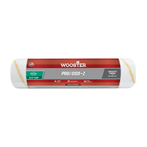 WOOSTER RR644 12" X 3/4" PRO/DOO-Z WHITE/GOLD STRIPES WOVEN ROLLER COVER