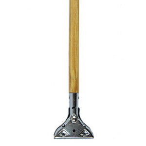 NORSHEL 01910980 JAW TYPE METAL CLAMP MOP 54" WOODEN HANDLE