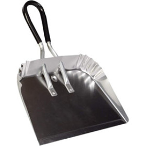 DQB INDUSTRIES 72541 17" ALUMINUM DUST PAN HANDLE GRIP HANG-UP HOLE DURABLE