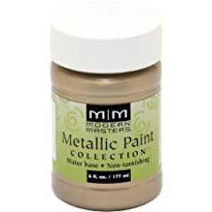 MODERN MASTERS ME206-06 6 OZ CHAMPAGNE SATIN METALLIC PAINT OPAQUE