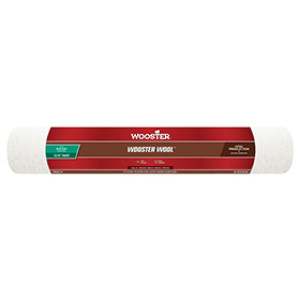 WOOSTER RR644 18" X 3/4" PRO/DOO-Z WHITE/GOLD STRIPES WOVEN ROLLER COVER