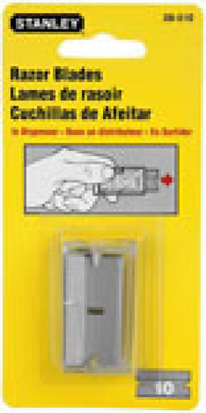STANLEY 28-510 SINGLE EDGE RAZOR BLADE 10-PACK