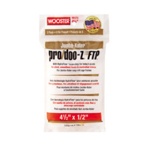 WOOSTER RR372 4-1/2" X 1/2" JUMBO-KOTER PRO/DOO-Z FTP WOVEN ROLLER COVER 2PACK