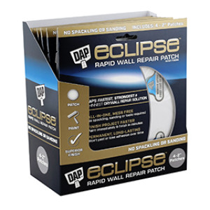 DAP 09161 ECLIPSE RAPID WALL REPAIR PATCH 2" WHITE