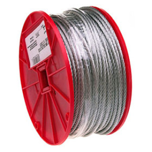CAMPBELL 7000227 1/16" 7 X 7 CABLE GALVANIZED WIRE 500' PER REEL UNCOATED