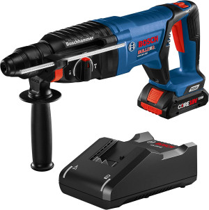 BOSCH GBH18V-26DK15 18V EC BRUSHLESS SDS-PLUS BULLDOG 1" ROTARY HAMMER KIT