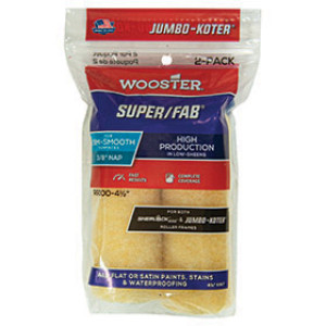 WOOSTER RR300 4-1/2" X 3/8" JUMBO-KOTER SUPER/FAB KNIT ROLLER COVER 2-PACK