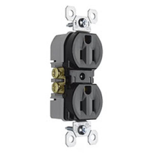 PASS & SEYMOUR  3232TRBKCC14 15A 125V DUPLEX TAMPER-RESIST RECEPTACLE BLACK