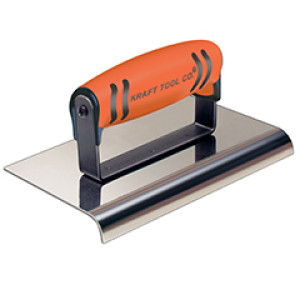 KRAFT CF173PF 6" X 4" 3/8"R  1/2" L SS CEMENT EDGER ERGO HANDLE