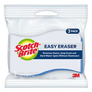 3M 833 SCOTCH-BRITE 4.4" X 2.6" X 0.9" EASY ERASING PAD 3-PACK