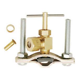 PLUMB PAK PP855-2LF SADDLE VALVE 1/4" OD FOR 3/8-3/4 OD TUBE