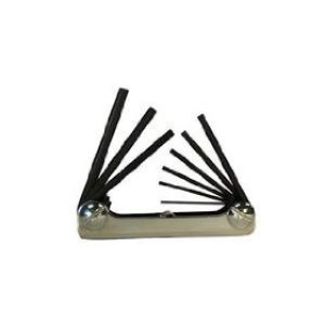 EKLIND 20912 .050 - 3/16 CLASSIC FOLD-UP 9PC HEX INCH SET